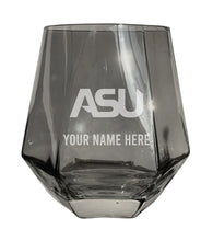 Load image into Gallery viewer, Alabama State University Customizable Stemless Diamond Wine Glass Engraved 10 oz Officially Licensed Collegiate Product
