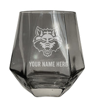 Load image into Gallery viewer, Arkansas State Customizable Stemless Diamond Wine Glass Engraved 10 oz Officially Licensed Collegiate Product
