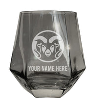 Load image into Gallery viewer, Colorado State Rams Customizable Stemless Diamond Wine Glass Engraved 10 oz Officially Licensed Collegiate Product
