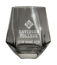 Load image into Gallery viewer, Davidson College Customizable Stemless Diamond Wine Glass Engraved 10 oz Officially Licensed Collegiate Product
