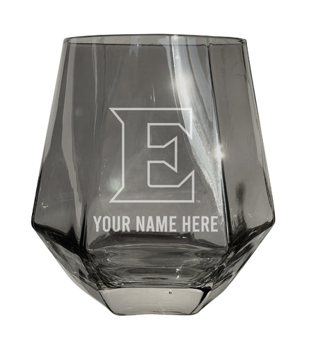 Elon University Customizable Stemless Diamond Wine Glass Engraved 10 oz Officially Licensed Collegiate Product 2-Pack