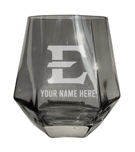 Load image into Gallery viewer, East Tennessee State University Customizable Stemless Diamond Wine Glass Engraved 10 oz Officially Licensed Collegiate Product
