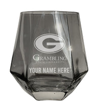 Load image into Gallery viewer, Grambling State Tigers Customizable Stemless Diamond Wine Glass Engraved 10 oz Officially Licensed Collegiate Product
