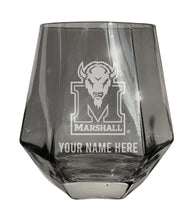 Load image into Gallery viewer, Marshall Thundering Herd Customizable Stemless Diamond Wine Glass Engraved 10 oz Officially Licensed Collegiate Product
