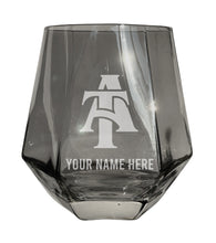 Load image into Gallery viewer, North Carolina A&amp;T State Aggies Customizable Stemless Diamond Wine Glass Engraved 10 oz Officially Licensed Collegiate Product
