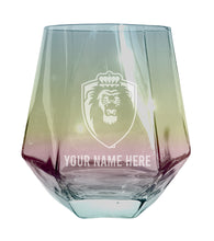 Load image into Gallery viewer, Old Dominion Monarchs Customizable Stemless Diamond Wine Glass Engraved 10 oz Officially Licensed Collegiate Product Single Unit
