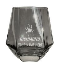 Load image into Gallery viewer, Richmond Spiders Customizable Stemless Diamond Wine Glass Engraved 10 oz Officially Licensed Collegiate Product
