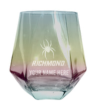 Load image into Gallery viewer, Richmond Spiders Customizable Stemless Diamond Wine Glass Engraved 10 oz Officially Licensed Collegiate Product
