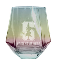 Load image into Gallery viewer, Stanford University Customizable Stemless Diamond Wine Glass Engraved 10 oz Officially Licensed Collegiate Product 2-Pack
