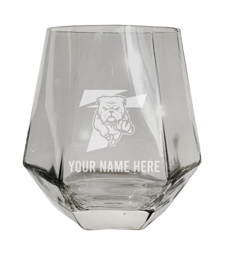 Truman State University Customizable Stemless Diamond Wine Glass Engraved 10 oz Officially Licensed Collegiate Product Single Unit