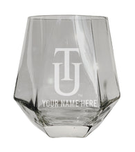 Load image into Gallery viewer, Tuskegee University Customizable Stemless Diamond Wine Glass Engraved 10 oz Officially Licensed Collegiate Product Single Unit
