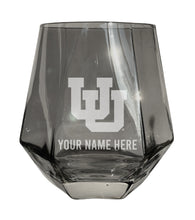 Load image into Gallery viewer, Utah Utes Customizable Stemless Diamond Wine Glass Engraved 10 oz Officially Licensed Collegiate Product
