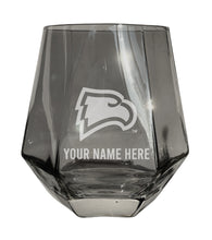 Load image into Gallery viewer, Winthrop University Customizable Stemless Diamond Wine Glass Engraved 10 oz Officially Licensed Collegiate Product
