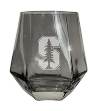 Load image into Gallery viewer, Stanford University Etched Diamond Cut Stemless 10 ounce Wine Glass
