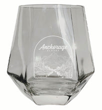 Load image into Gallery viewer, Anchorage Alaska Souvenir Stemless Diamond Wine Glass Engraved 15 oz
