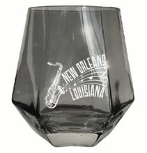 Load image into Gallery viewer, New Orleans Louisiana Souvenir Stemless Diamond Wine Glass Engraved 15 oz
