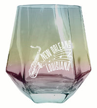 Load image into Gallery viewer, New Orleans Louisiana Souvenir Stemless Diamond Wine Glass Engraved 15 oz
