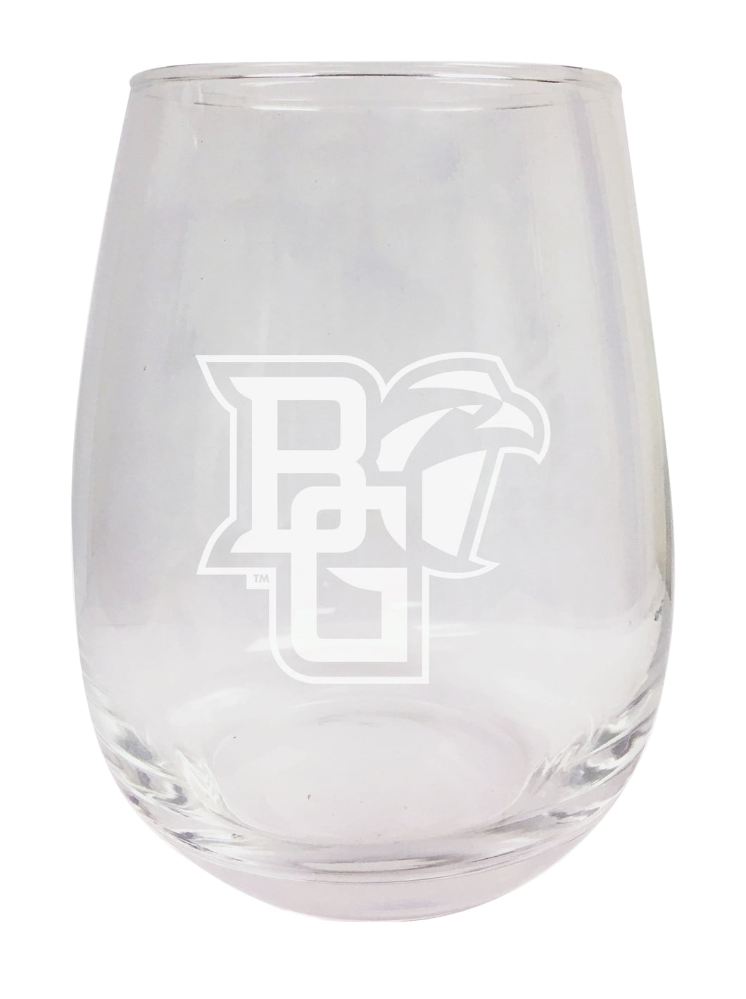 Bowling Green Falcons NCAA 15 oz Laser-Engraved Stemless Wine Glass - Perfect for Alumni & Fans