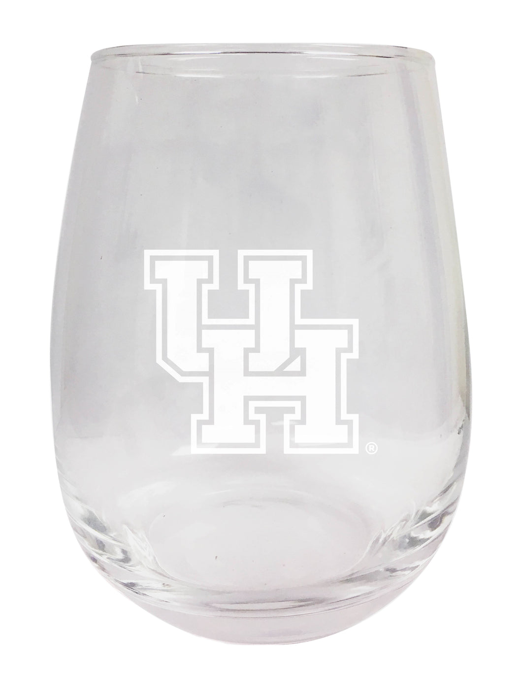 University of Houston NCAA 15 oz Laser-Engraved Stemless Wine Glass - Perfect for Alumni & Fans