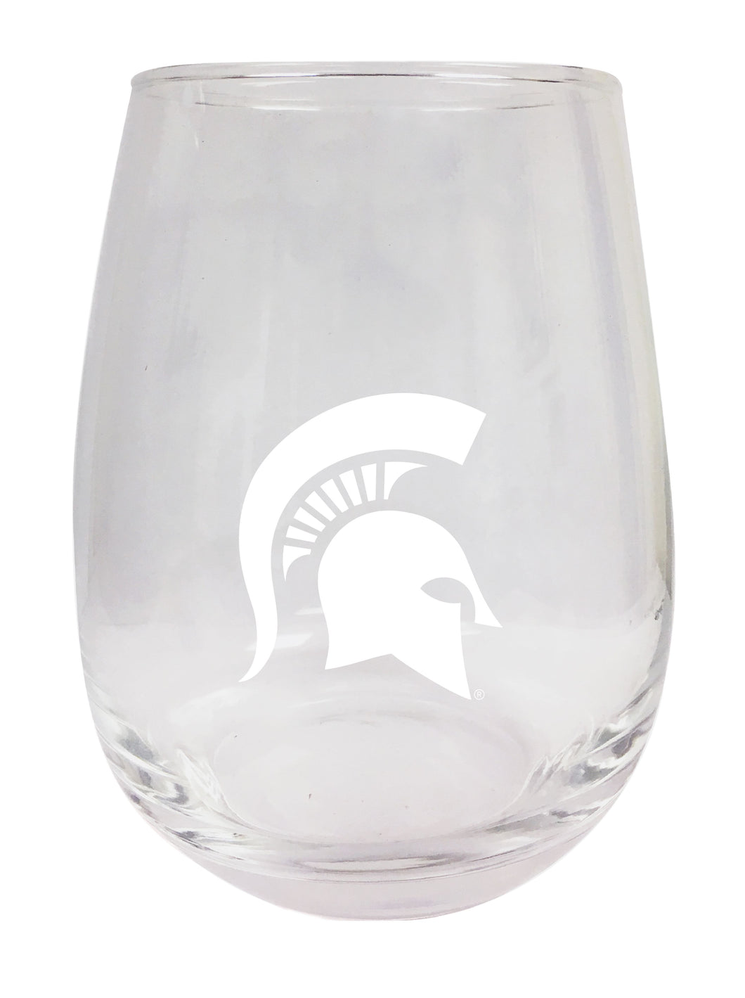 Michigan State Spartans NCAA 15 oz Laser-Engraved Stemless Wine Glass - Perfect for Alumni & Fans