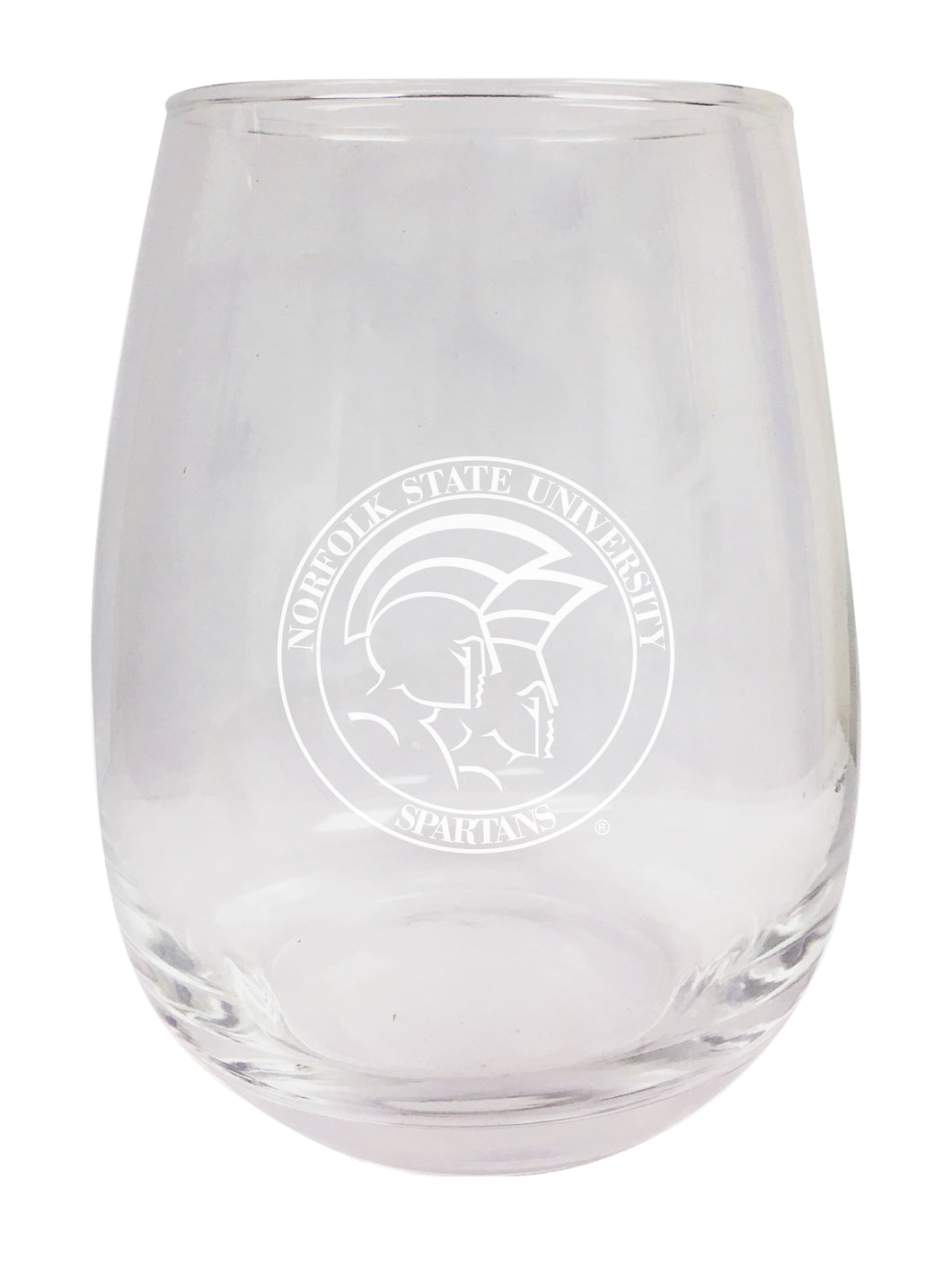 Norfolk State University NCAA 15 oz Laser-Engraved Stemless Wine Glass - Perfect for Alumni & Fans