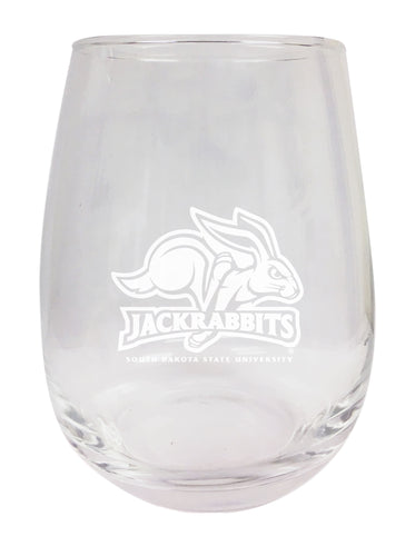 South Dakota State Jackrabbits NCAA 15 oz Laser-Engraved Stemless Wine Glass - Perfect for Alumni & Fans