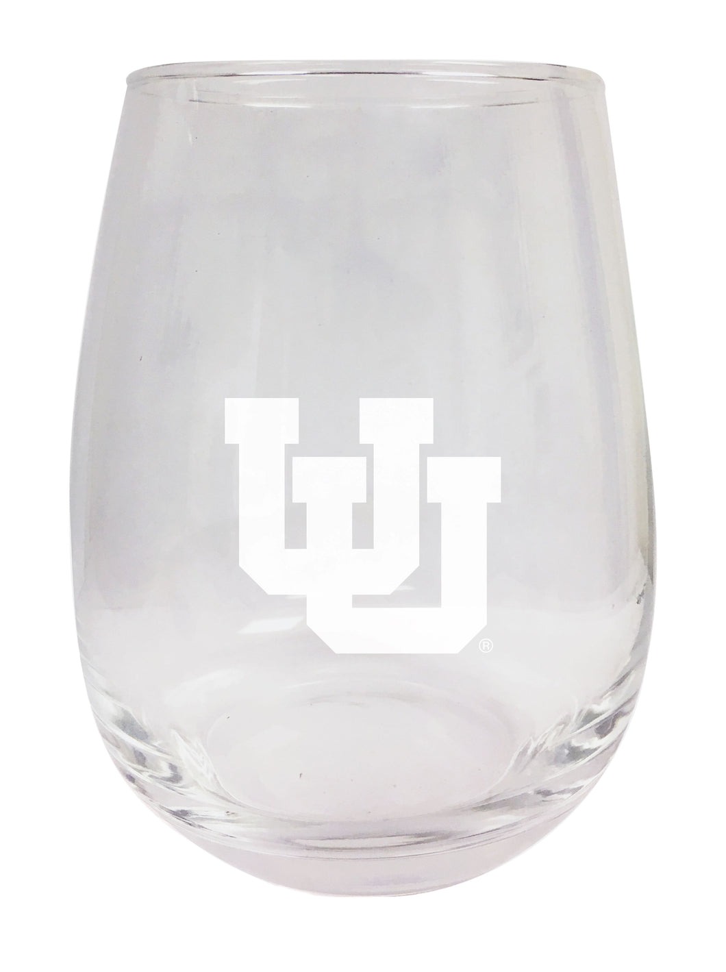 Utah Utes NCAA 15 oz Laser-Engraved Stemless Wine Glass - Perfect for Alumni & Fans