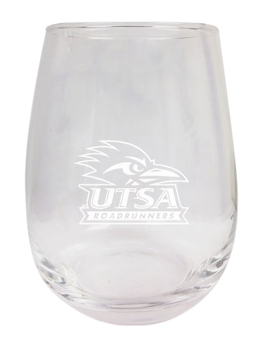 UTSA Road Runners NCAA 15 oz Laser-Engraved Stemless Wine Glass - Perfect for Alumni & Fans