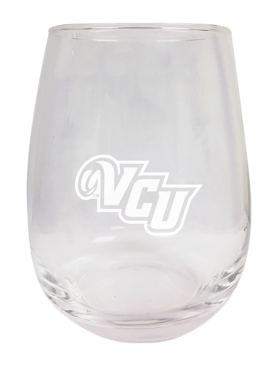 Virginia Commonwealth NCAA 15 oz Laser-Engraved Stemless Wine Glass - Perfect for Alumni & Fans