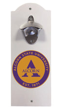 Load image into Gallery viewer, Alcorn State Braves Wall Mounted Bottle Opener  Officially Licensed Collegiate Product
