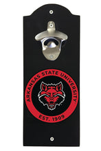 Load image into Gallery viewer, Arkansas State Wall Mounted Bottle Opener  Officially Licensed Collegiate Product
