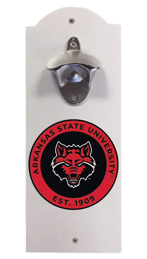 Arkansas State Wall Mounted Bottle Opener White Officially Licensed Collegiate Product White