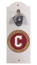 Load image into Gallery viewer, College of Charleston Wall Mounted Bottle Opener White Officially Licensed Collegiate Product White
