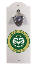 Load image into Gallery viewer, Colorado State Rams Wall Mounted Bottle Opener  Officially Licensed Collegiate Product
