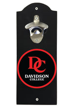 Load image into Gallery viewer, Davidson College Wall Mounted Bottle Opener Black Officially Licensed Collegiate Product Black
