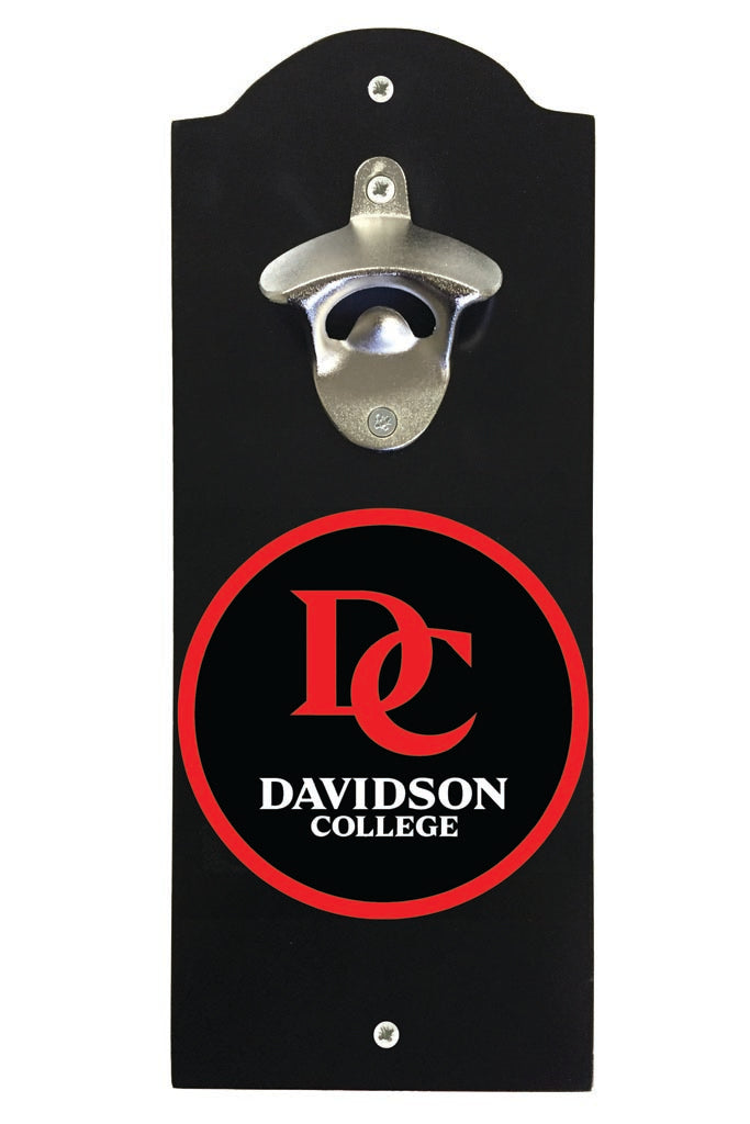 Davidson College Wall Mounted Bottle Opener Black Officially Licensed Collegiate Product Black