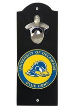 Load image into Gallery viewer, Delaware Blue Hens Wall Mounted Bottle Opener  Officially Licensed Collegiate Product
