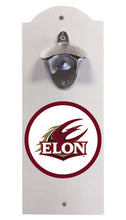 Load image into Gallery viewer, Elon University Wall Mounted Bottle Opener White Officially Licensed Collegiate Product White
