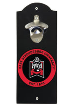 Load image into Gallery viewer, East Stroudsburg University Wall Mounted Bottle Opener  Officially Licensed Collegiate Product
