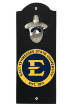 Load image into Gallery viewer, East Tennessee State University Wall Mounted Bottle Opener  Officially Licensed Collegiate Product
