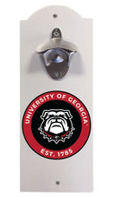 Load image into Gallery viewer, Georgia Bulldogs Wall Mounted Bottle Opener  Officially Licensed Collegiate Product
