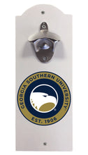 Load image into Gallery viewer, Georgia Southern Eagles Wall Mounted Bottle Opener White Officially Licensed Collegiate Product White
