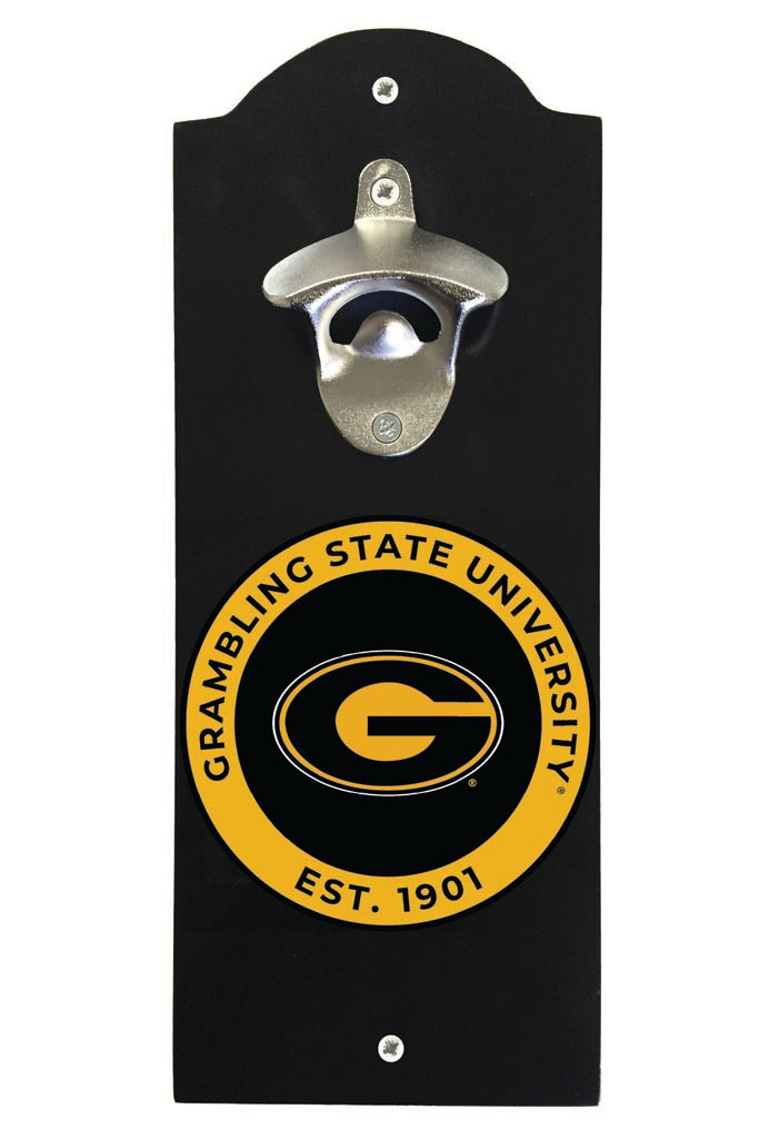 Grambling State Tigers Wall Mounted Bottle Opener Black Officially Licensed Collegiate Product Black