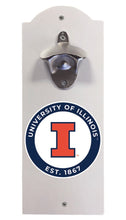 Load image into Gallery viewer, Illinois Fighting Illini Wall Mounted Bottle Opener  Officially Licensed Collegiate Product
