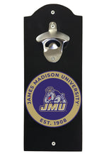 Load image into Gallery viewer, James Madison Dukes Wall Mounted Bottle Opener  Officially Licensed Collegiate Product
