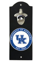 Load image into Gallery viewer, Kentucky Wildcats Wall Mounted Bottle Opener Black Officially Licensed Collegiate Product Black
