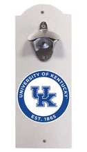 Load image into Gallery viewer, Kentucky Wildcats Wall Mounted Bottle Opener  Officially Licensed Collegiate Product
