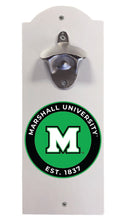 Load image into Gallery viewer, Marshall Thundering Herd Wall Mounted Bottle Opener  Officially Licensed Collegiate Product
