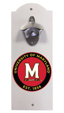 Load image into Gallery viewer, Maryland Terrapins Wall Mounted Bottle Opener  Officially Licensed Collegiate Product
