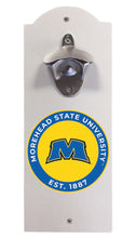 Load image into Gallery viewer, Morehead State University Wall Mounted Bottle Opener White Officially Licensed Collegiate Product White
